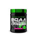 Amino rūg&scaron;tys Scitec BCAA + Glutamine Xpress gumos skonio, 300 g.
