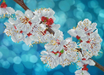 Deimantinė mozaika Oriental bloom 27x37 cm