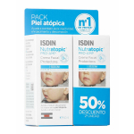 Atopinės veido odos kremas vaikams Isdin Nutratopic Pro-AMP Atopic Skin Facial Cream, 2x50ml