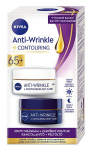 Dovanų rinkinys Nivea brandžiai odai 65+ Anti-Wrinkle: Dieninis kremas 65+ SPF 30, 50 ml + Naktinis kremas 65+ Anti-Wrinkle + Contouring, 50 ml