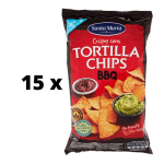 Kukurūzų tra&scaron;kučiai Santa Maria, kepsnių skonio, 185 g x 15 vnt. pakuotė