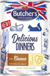 Butcher's Delicious Dinners su vi&scaron;tiena ir elniena drebučiuose, 400g