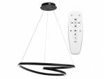 "Loop LED" pakabinamas lubinis &scaron;viestuvas + nuotolinio valdymo pultas APP796-cp Black