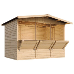 Medinis prekybinis kioskas Timbela M150A