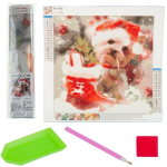 Kūrybinis rinkinys deimantinė mozaika "Kalėdų &scaron;uniukas"