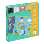 Edukacinis rai&scaron;telių vėrimo žaidimas - Ta&scaron;kų sujungimas, Djeco DJ08326