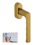 Lango rankena HOPPE Hamburg SecuForte su mygtuku ir apsauga Secustik, VarioFit, spalva bronzos