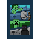 Vaiki&scaron;kas pledas Minecraft, 100x150 cm