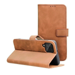 Dėklas telefonui Tender Book - Samsung Galaxy A12, rudas