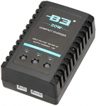 B3 20W 1.6A AC 100-240V 50/60Hz Kompakti&scaron;kas ne&scaron;iojamas balansinis įkroviklis Lengvai prijungiamas 2S-3S LiPo IMAX