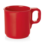 Raudonas melamino puodelis 0,25l
