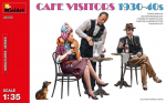 Klijuojamas modelis MiniArt 38058 Cafe Visitors 1930-40s 1/35