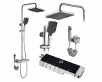 ROB termostatinis du&scaron;o rinkinys Brushed nickel
