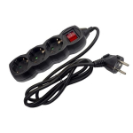 Prailgintuvas su įžeminimu Entac ESEG3-1.5-SW-B 3 lizdų 3680W IP20 su jungtuku