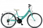 Vaiki&scaron;kas dviratis Kands Giulietta, 130-165 cm, 24" aliumininiai ratai, Shimano, Žalias