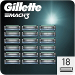 Skustuvo galvutės Gillette Mach3, 18 vnt.