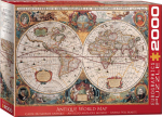 Dėlionė Eurographics, 8220-1997, Antique World Map, 2000 d.