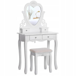 Kosmetinis staliukas Care Life 75 x 140 x 40 cm, baltas