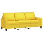 Trivietė sofa vidaXL, geltona