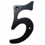 Namo numeris 5, 105&times;65 mm, juodas