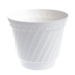 Vazonas Uniplastex Barok, &Oslash;26 cm, baltas
