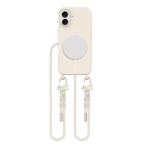 Tech-protect Magnecklace dėklas su Magsafe ir dirželiu Iphone 16 Latte