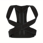 1 vieneto laikysenos korektorius suaugusiems, neopreninis diržas. , Juoda