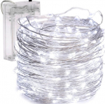 Vidaus dekoras 100 LED &scaron;altai baltas 10 m
