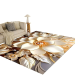 3D didelis gėlių ra&scaron;to neslystantis kilimas namams, 79 * 118 colių / 200 * 300 cm