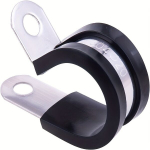 12 vnt. nerūdijančio plieno kabelių spaustukai, 1,75 colio / 44 mm