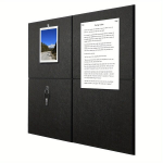 Kam&scaron;tinė lenta alternatyva, 4vnt veltinio sienos plytelės., Juoda