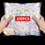 Maistinė spalvota plastikinių indų dangčių plėvelė, 100vnt Spalva