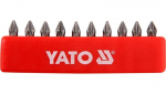 Atsuktuvo antgalių rinkinys Yato PH1x25mm 1/4", 10vnt.