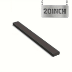 Magnetinė peilių juosta 40.64cm/50.8cm, juoda plieninė. , 50 cm / 19,69 colio