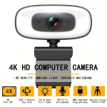 4K HD kamera su autofokusu ir mikrofonu
