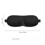 3D stereofoninė miego akių kaukė be alkoholio. ,  3D005 Black Basic Edition