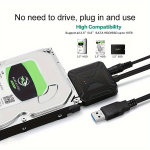 SATA į USB 3.0 Adapterio Kabelis Laukiniam Diskui