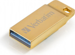 "verbatim" usb atmintinė, usb 3.0, 16 gb, "metal executive", "store n go", auksinė, 99104, usb a