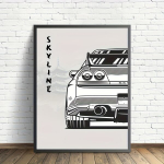 Automobilio paveikslas, 11,8x15,7 colio / 30x40 cm be rėmelių
