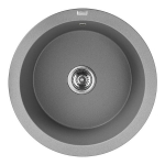 Granitinė virtuvinė plautuvė Laveo Dafne SBD_588Y, Grey