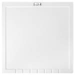 Granitinis padėklas Laveo Halvo, 35x35 cm, White
