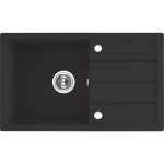 Granitinė virtuvinė plautuvė Laveo Trzynastka SBP_711T, Black