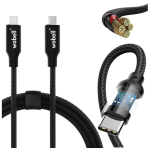 Nailoninis įkrovimo kabelis, USB-C/USB-C
