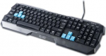 "e-blue polygon", klaviatūra jav, žaidimų, su i&scaron;siliejimo laidu (usb), juoda