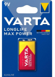 Baterija Varta Longlife Max Power 9V 6LR61, 1 vnt.