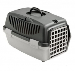 Transpordipuur Gulliver 1 plastuksega 48x32x31cm tumehall/helehall