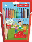 Flomasteriai Stabilo Trio 12 spalvų