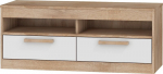 TV staliukas Maximus 2S, ąžuolo/baltos spalvos