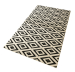 Hanse Home kilimas Diamond Black Cream, 80x200 cm