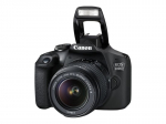 Canon EOS 2000D - Digital camera - SLR - 24.1 MP - APS-C - 1080p / 30 fps - 3x optical zoom EF-S 18-55mm III lens - Wi-Fi, NFC